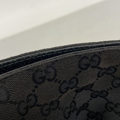 Gucci Shoulder Bag GG Canvas Black Silver — view 7