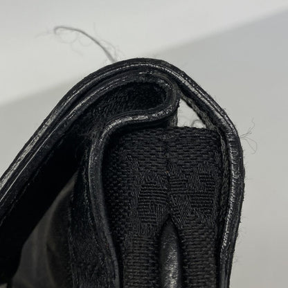 Gucci Shoulder Bag GG Canvas Black Silver — view 8