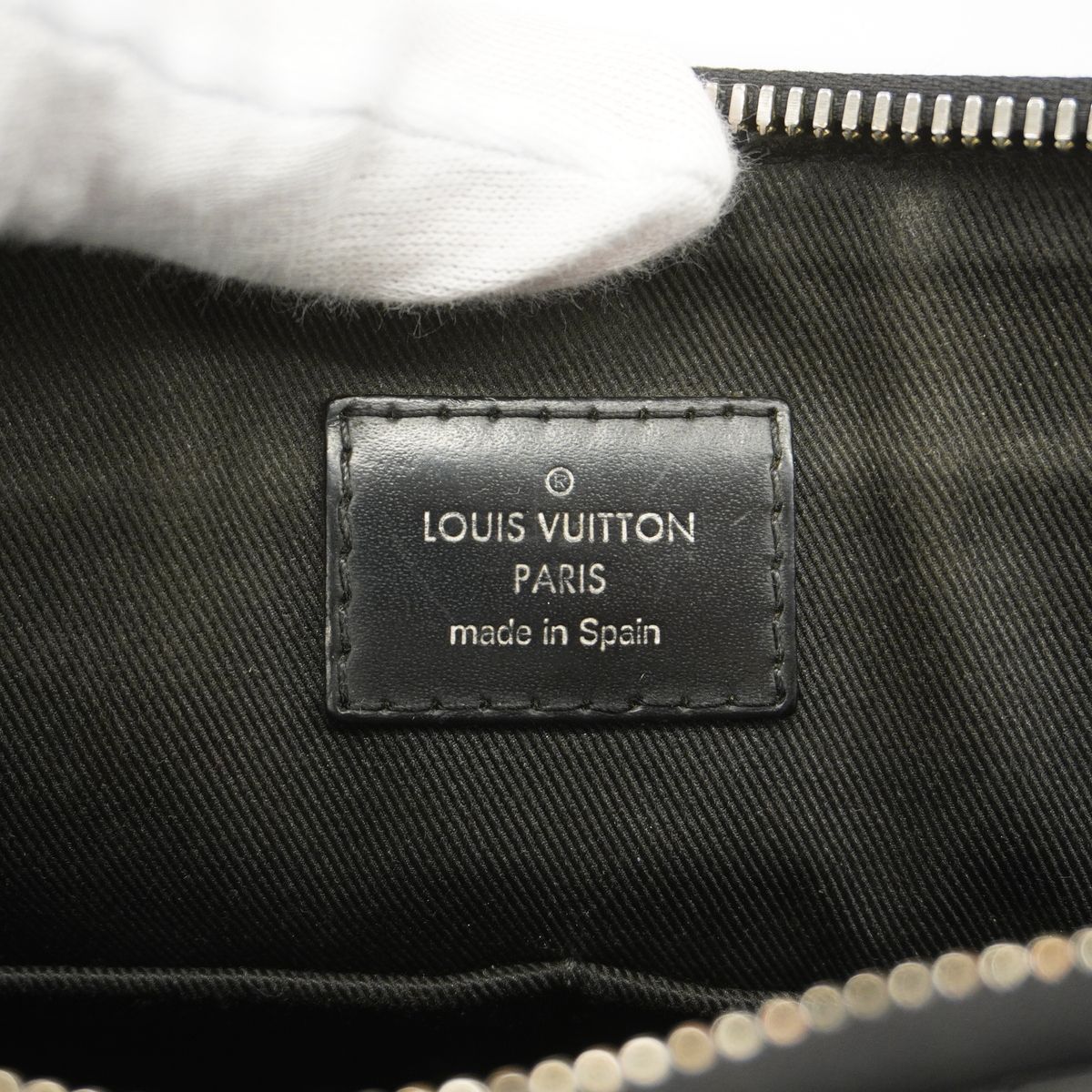 Louis Vuitton Shoulder Bag Damier Graphite Mick PM NM Black Gray — view 5