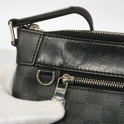 Louis Vuitton Shoulder Bag Damier Graphite Mick PM NM Black Gray — view 7