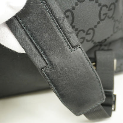 Gucci Backpack GG Supreme Nylon Black Silver — view 7
