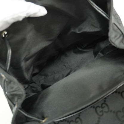 Gucci Backpack GG Supreme Nylon Black Silver — view 4