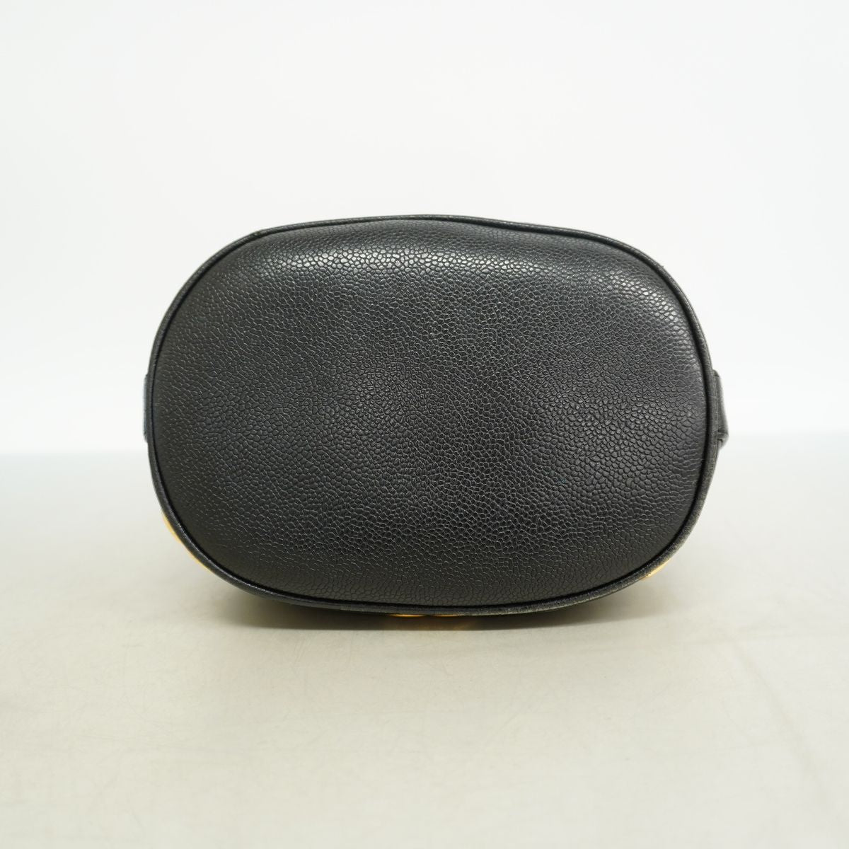 Chanel Shoulder Bag Triple Coco Caviar Leather Black Gold — view 3