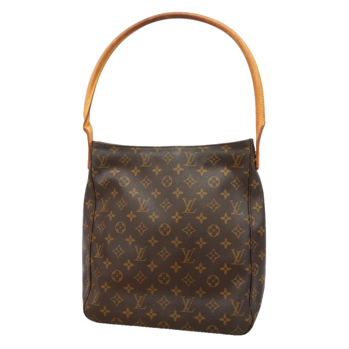 Louis Vuitton Shoulder Bag Monogram Looping GM Brown