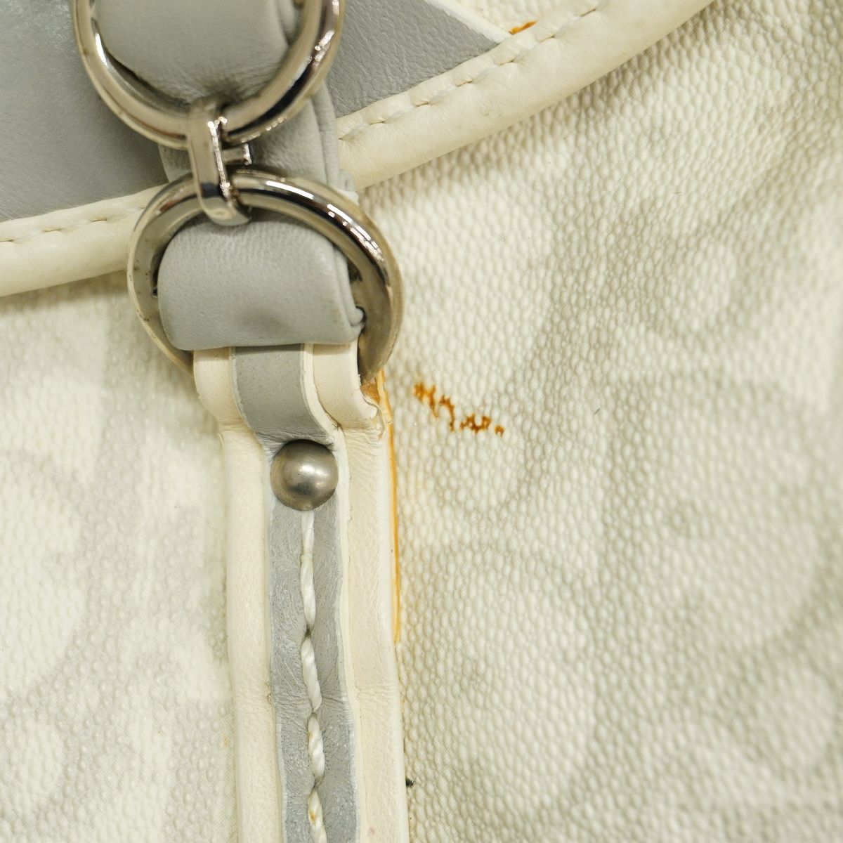 Dior Shoulder Bag Trotter Leather White Silver — view 8