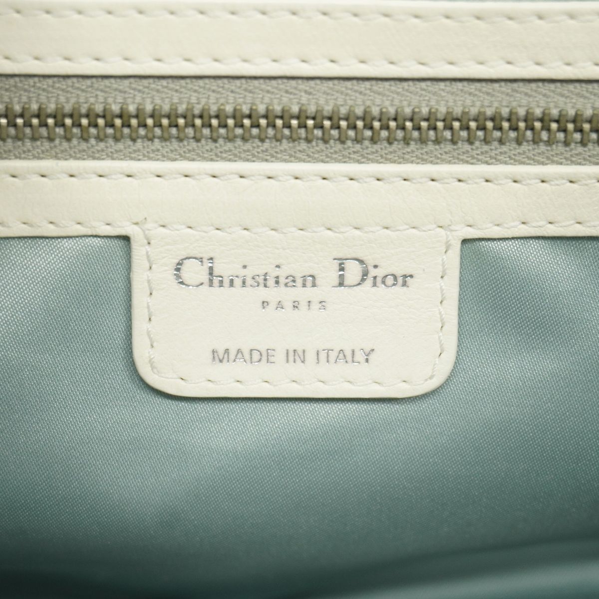 Dior Shoulder Bag Trotter Leather White Silver — view 5