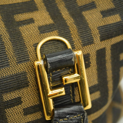 Fendi Handbag Zucca Canvas Brown Gold 2-Way Bag — view 6