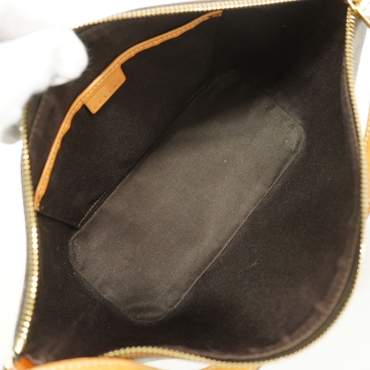 Celine Handbag Macadam Brown Gold — view 4