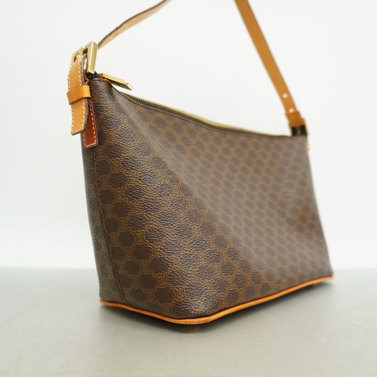 Celine Handbag Macadam Brown Gold — view 2