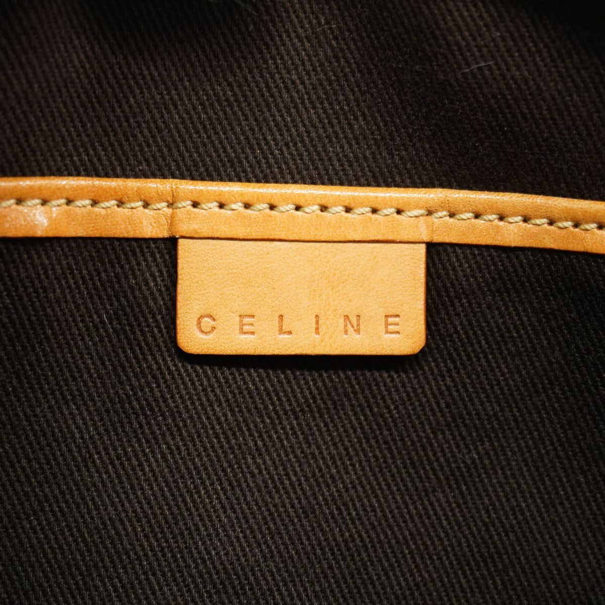 Celine Handbag Macadam Brown Gold — view 5
