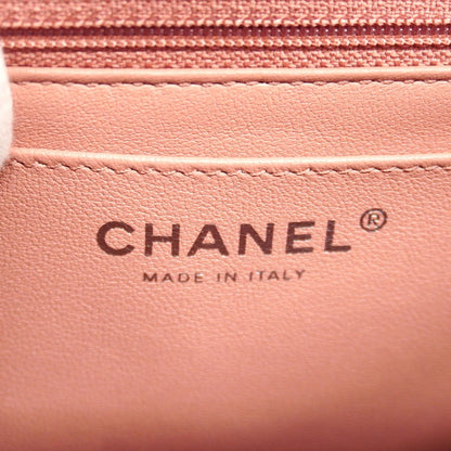 Chanel Shoulder Bag V-stitch 2.55 Leather Pink Silver — view 5
