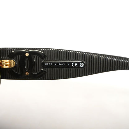 Chanel Sunglasses Acetate Black Gold Eyewear — view 5