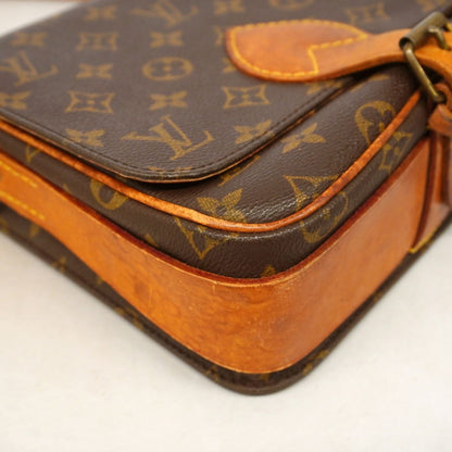Louis Vuitton Shoulder Bag Monogram Cartouchiere MM Brown — view 6