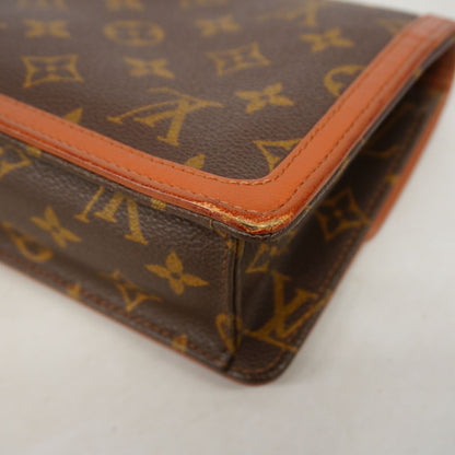 Louis Vuitton Clutch Monogram Pochette Dam PM Brown — view 6