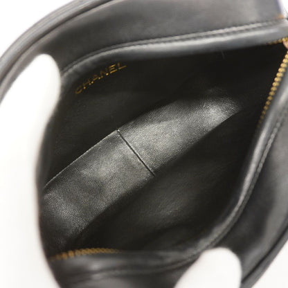 Chanel Shoulder Bag Mademoiselle Lambskin Black Gold — view 4