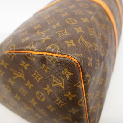 Louis Vuitton Boston Bag Monogram Keepall 55 Brown — view 6