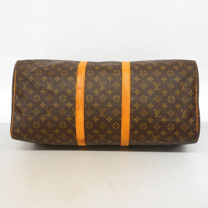 Louis Vuitton Boston Bag Monogram Keepall 55 Brown — view 3