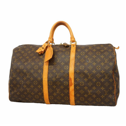 Louis Vuitton Boston Bag Monogram Keepall 55 Brown