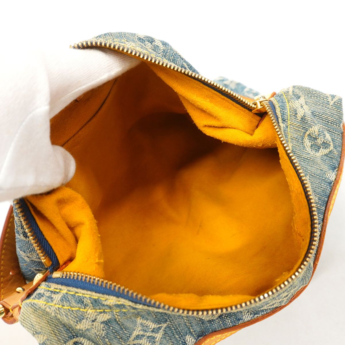 Louis Vuitton Shoulder Bag Monogram Denim Baggy PM Blue — view 4