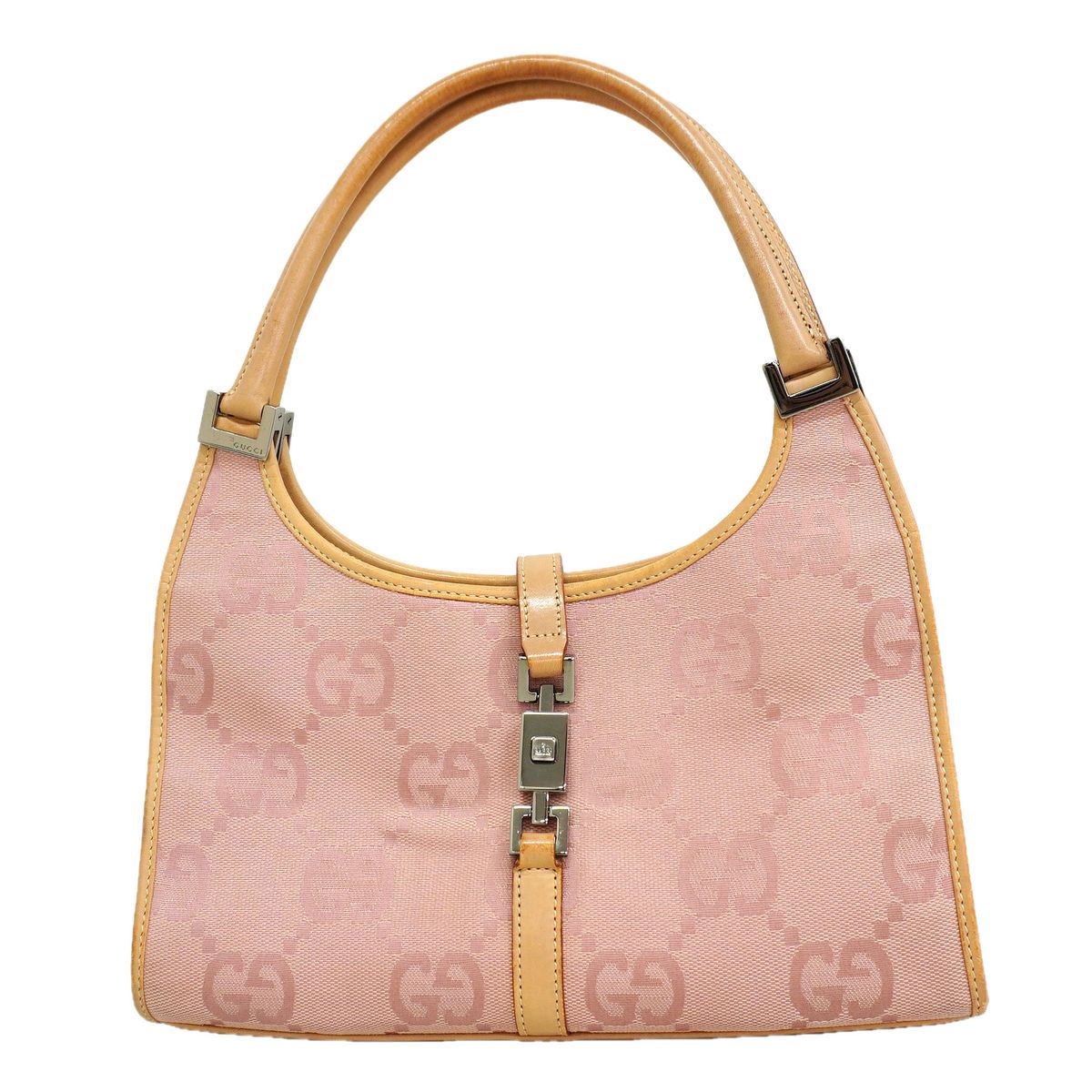 Gucci Handbag Jackie Jumbo GG Canvas Pink Silver
