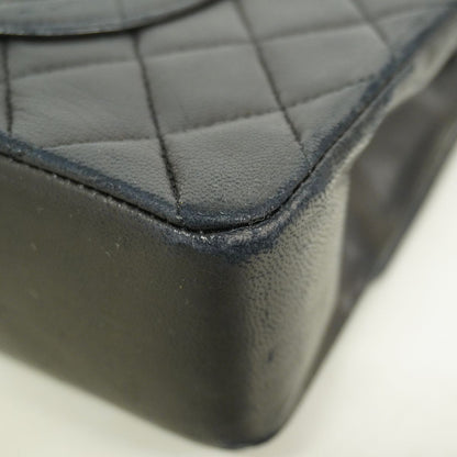 Chanel Shoulder Bag Quilted Lambskin Black Gold — view 6