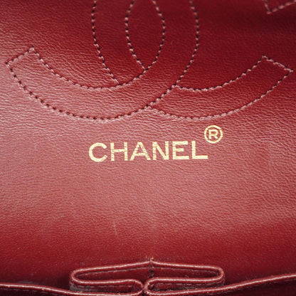 Chanel Shoulder Bag Quilted Lambskin Black Gold — view 5
