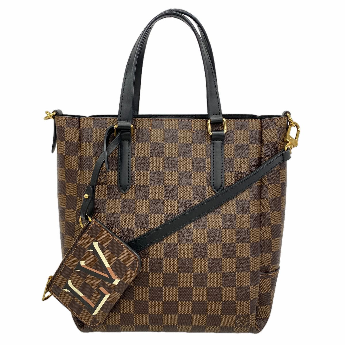 Louis Vuitton Handbag Damier Belmont BB Ebene 2-Way Bag