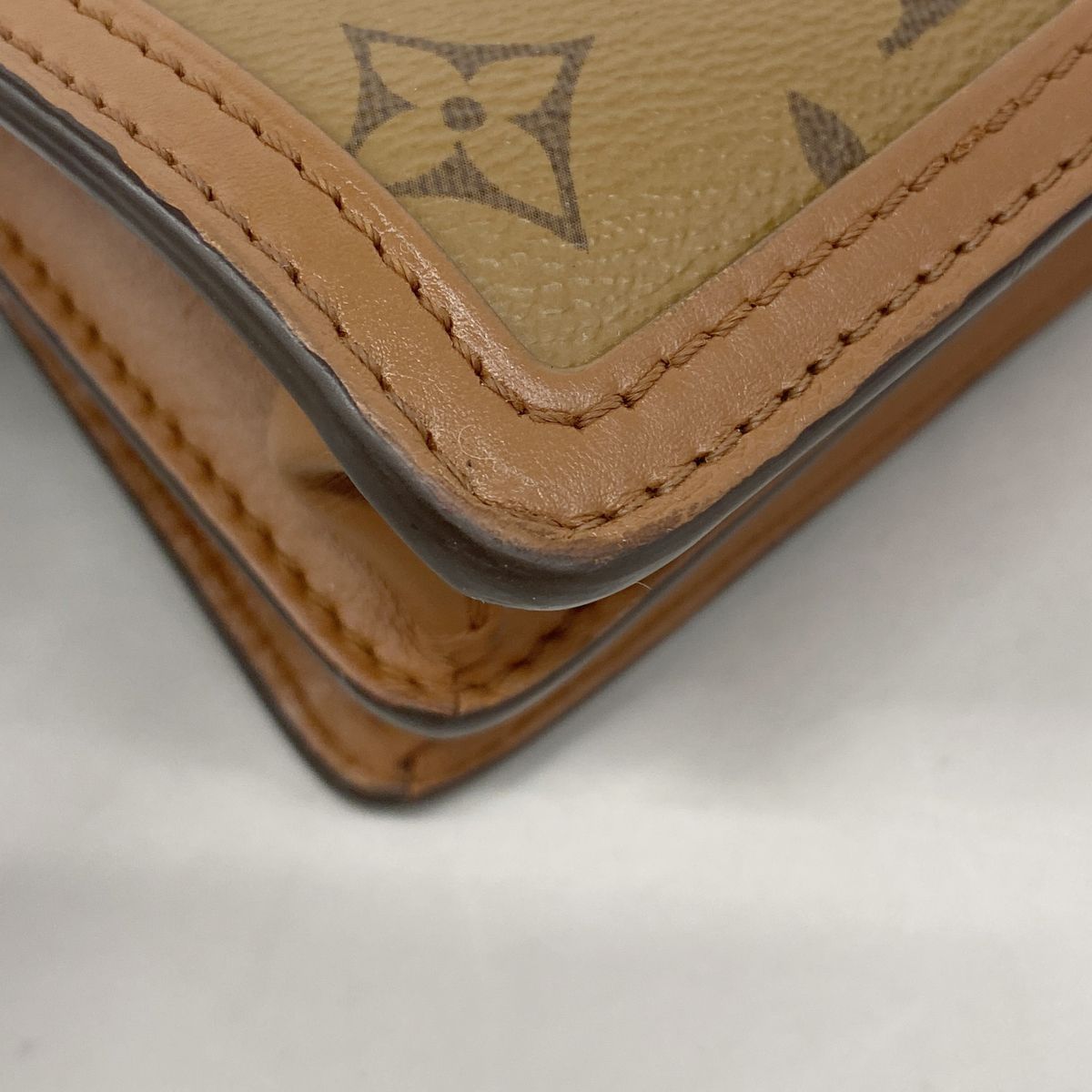Louis Vuitton Shoulder Bag Monogram Reverse Dauphine Mini Brown — view 6