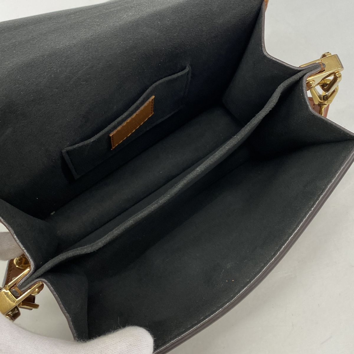 Louis Vuitton Shoulder Bag Monogram Reverse Dauphine Mini Brown — view 4
