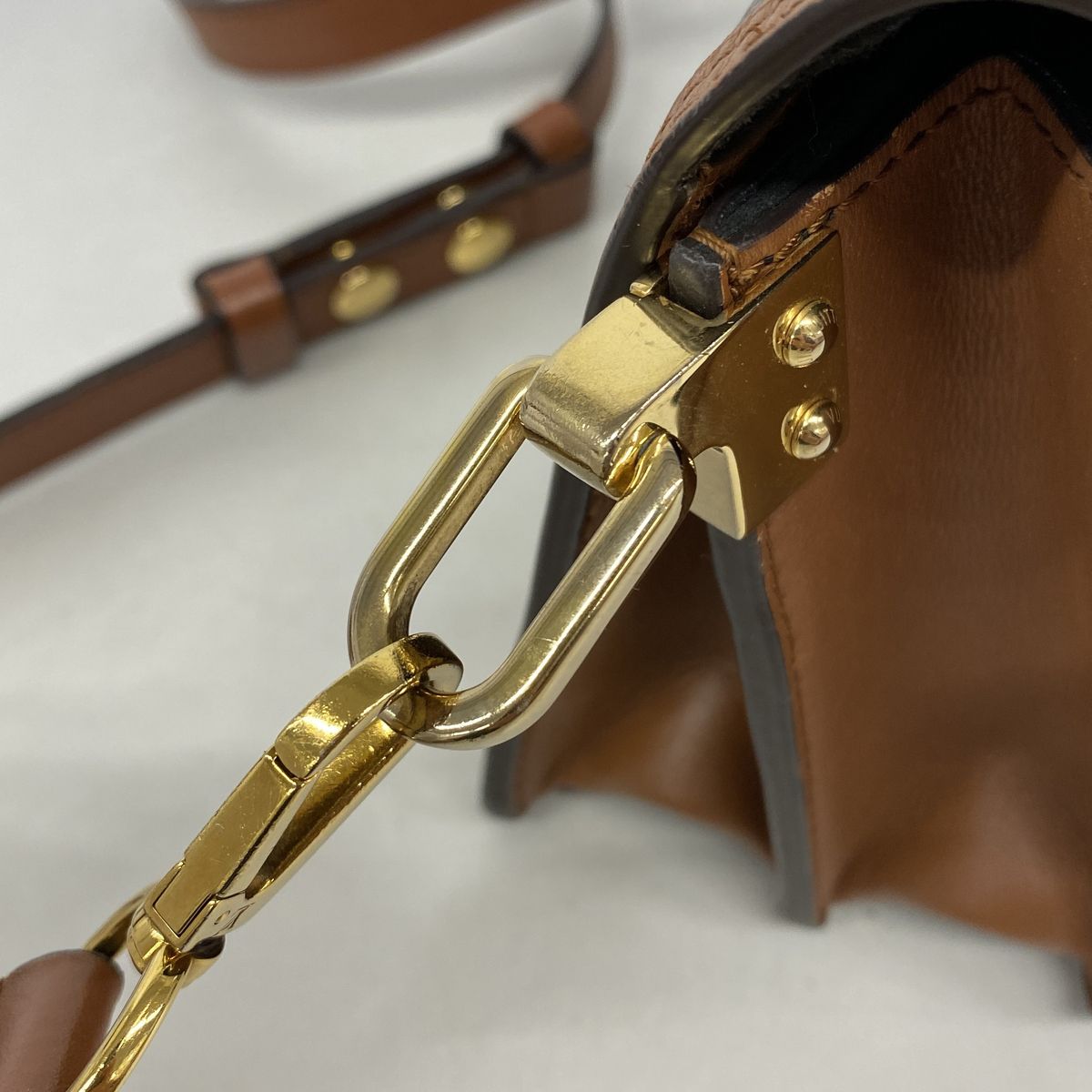 Louis Vuitton Shoulder Bag Monogram Reverse Dauphine Mini Brown — view 7