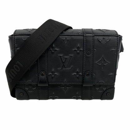 Louis Vuitton Belt Bag Monogram Seal Trunk Black