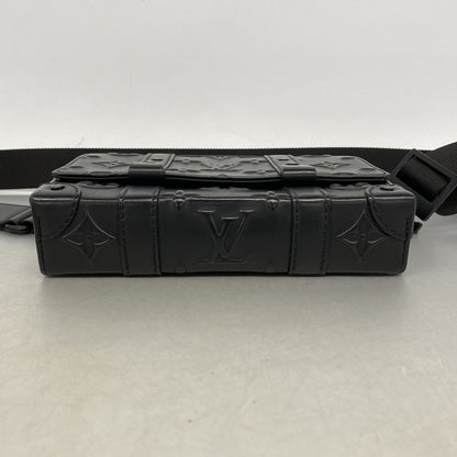 Louis Vuitton Belt Bag Monogram Seal Trunk Black — view 3