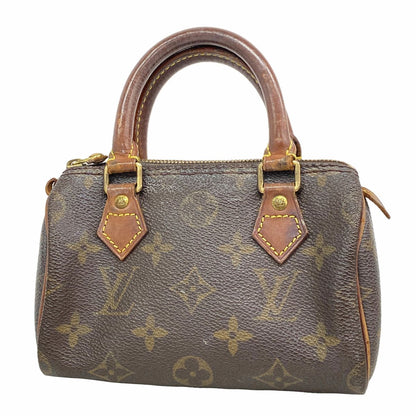 Louis Vuitton Handbag Monogram Mini Speedy Brown