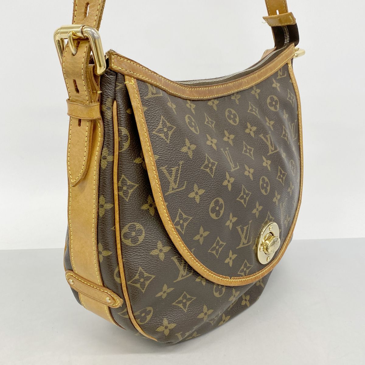 Louis Vuitton Shoulder Bag Monogram Tulum GM Brown — view 2