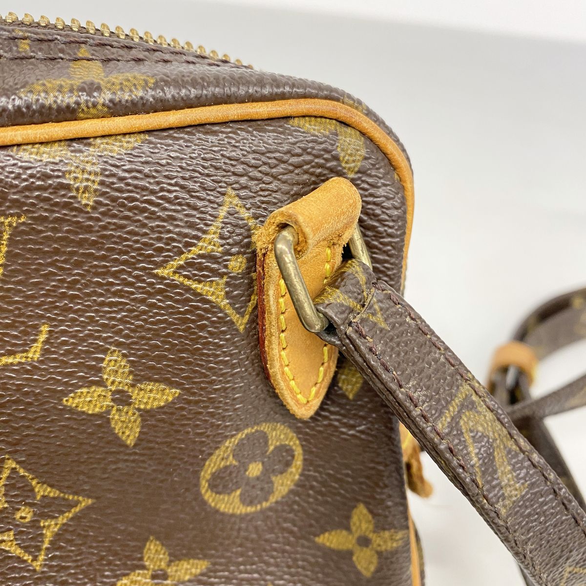 Louis Vuitton Shoulder Bag Monogram Pochette Marly Bandouliere Brown — view 8