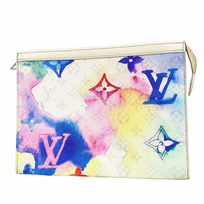 Louis Vuitton Clutch Monogram Water Color Pochette Voyage MM Multicolor