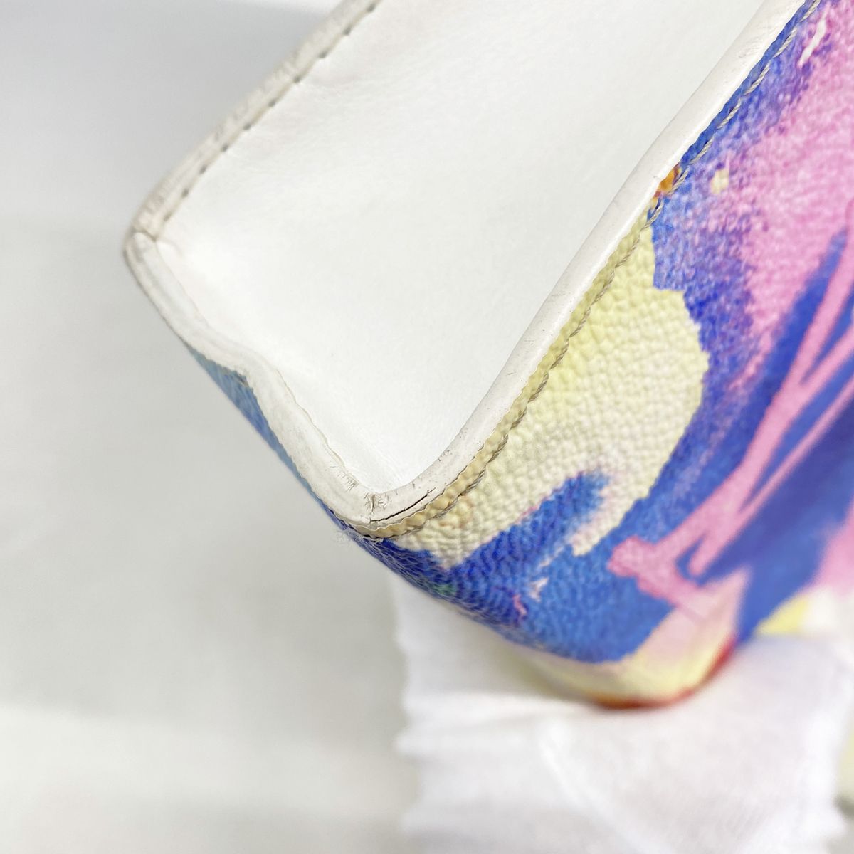 Louis Vuitton Clutch Monogram Water Color Pochette Voyage MM Multicolor — view 7