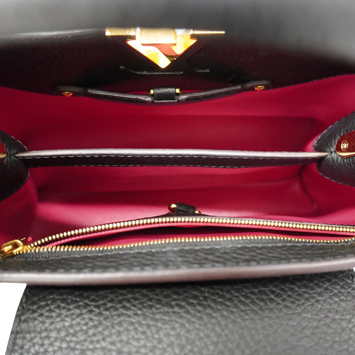 Louis Vuitton Handbag Taurillon Capucines BB Noir 2-Way Bag — view 4