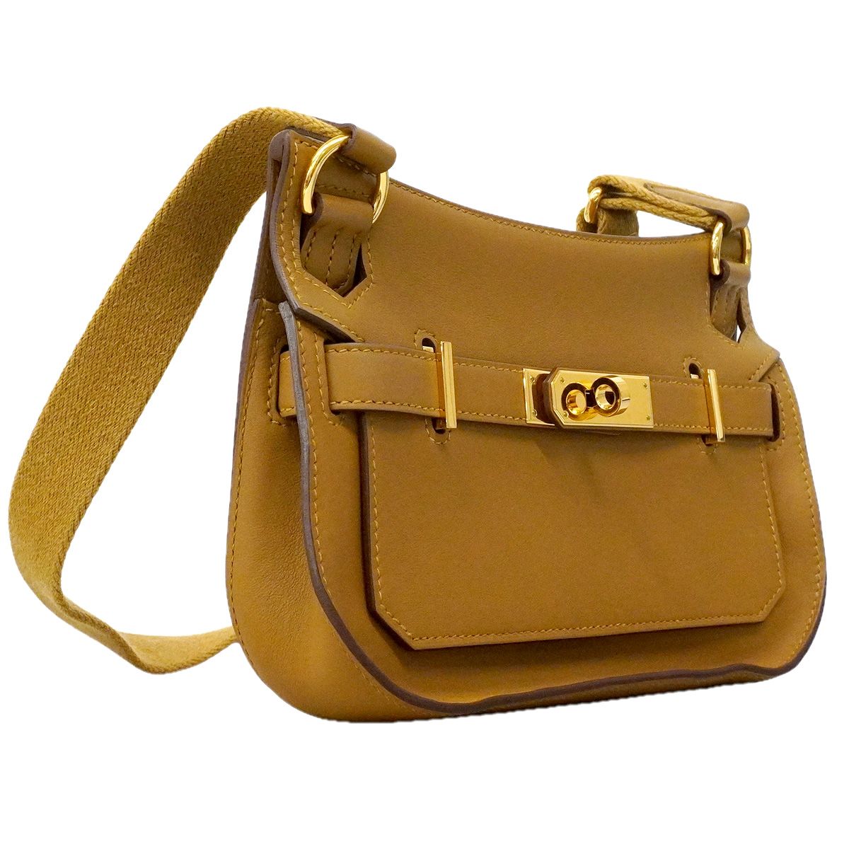 Hermes Shoulder Bag Jypsiere Mini Swift Sesame Gold — view 2