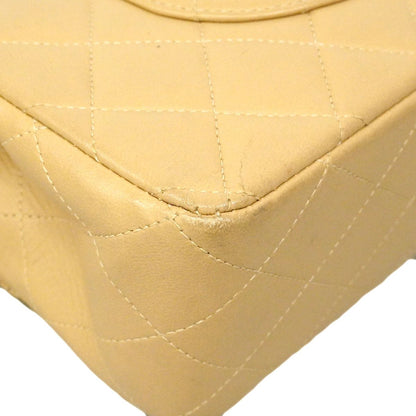 Chanel Shoulder Bag Quilted Lambskin Beige Gold — view 6
