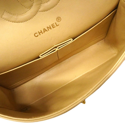 Chanel Shoulder Bag Quilted Lambskin Beige Gold — view 4