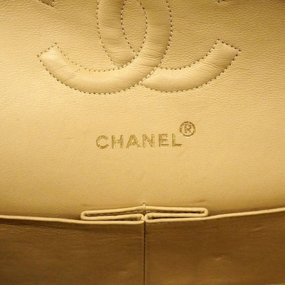 Chanel Shoulder Bag Quilted Lambskin Beige Gold — view 5