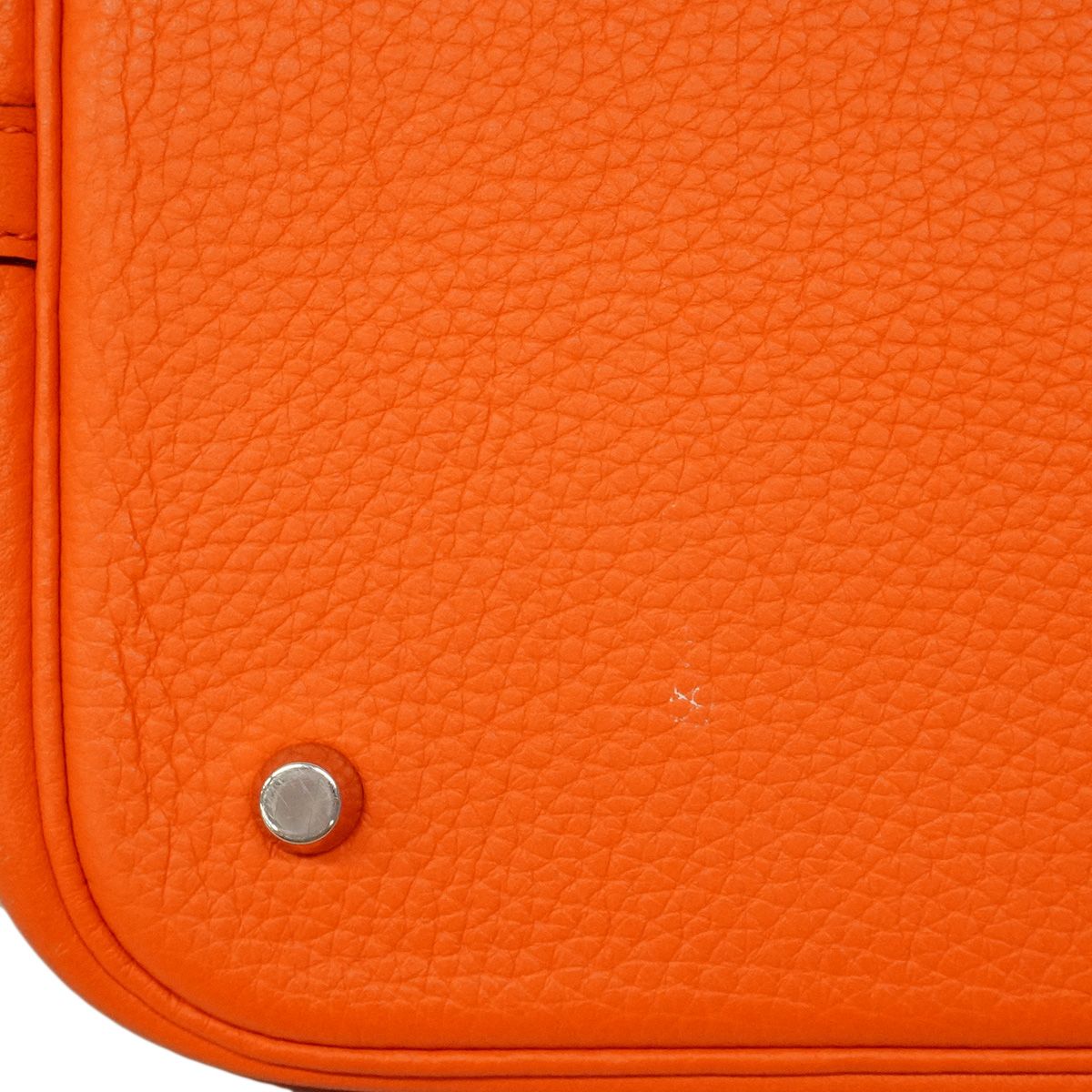 Hermes Handbag Picotin Lock MM Taurillon Clemence Capucines Silver — view 8