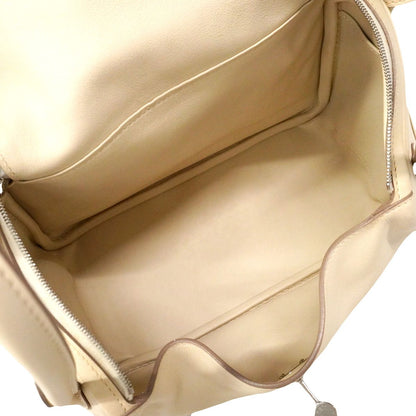 Hermes Handbag Lindy 26 Swift Craie Silver 2-Way Bag — view 4