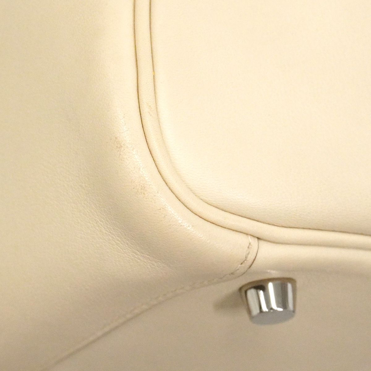 Hermes Handbag Lindy 26 Swift Craie Silver 2-Way Bag — view 6