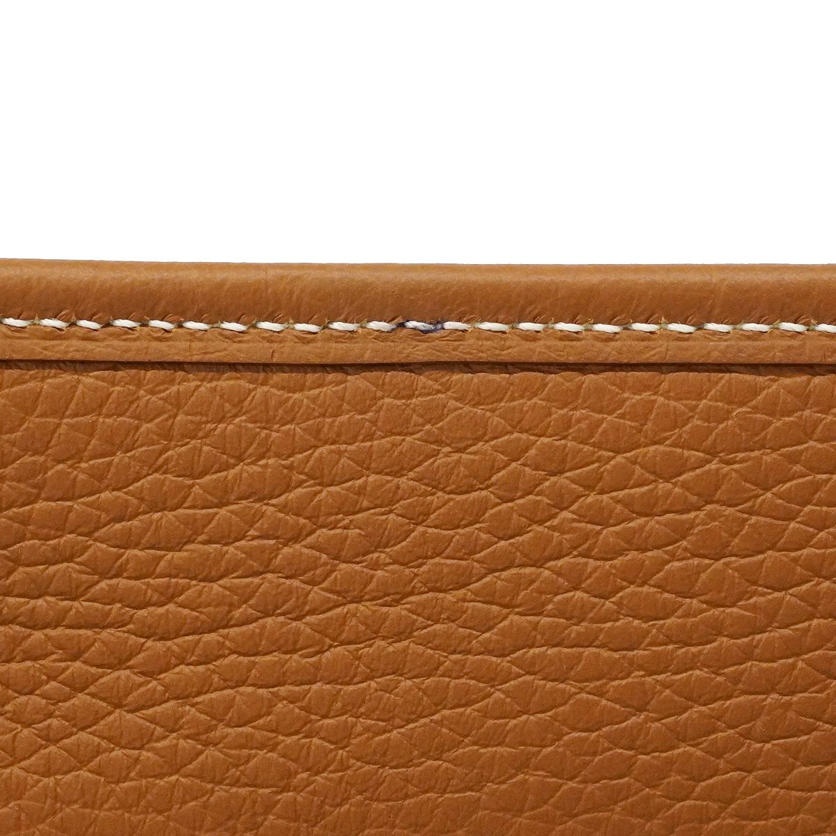 Hermes Shoulder Bag Evelyne TPM Taurillon Clemence Gold — view 8