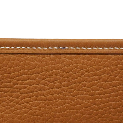 Hermes Shoulder Bag Evelyne TPM Taurillon Clemence Gold — view 8
