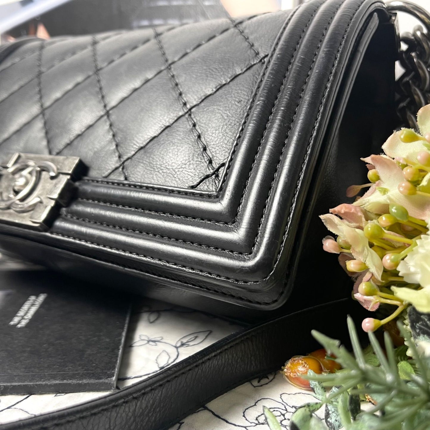 Chanel Quilted Boy Chain Shoulder Bag — view 5