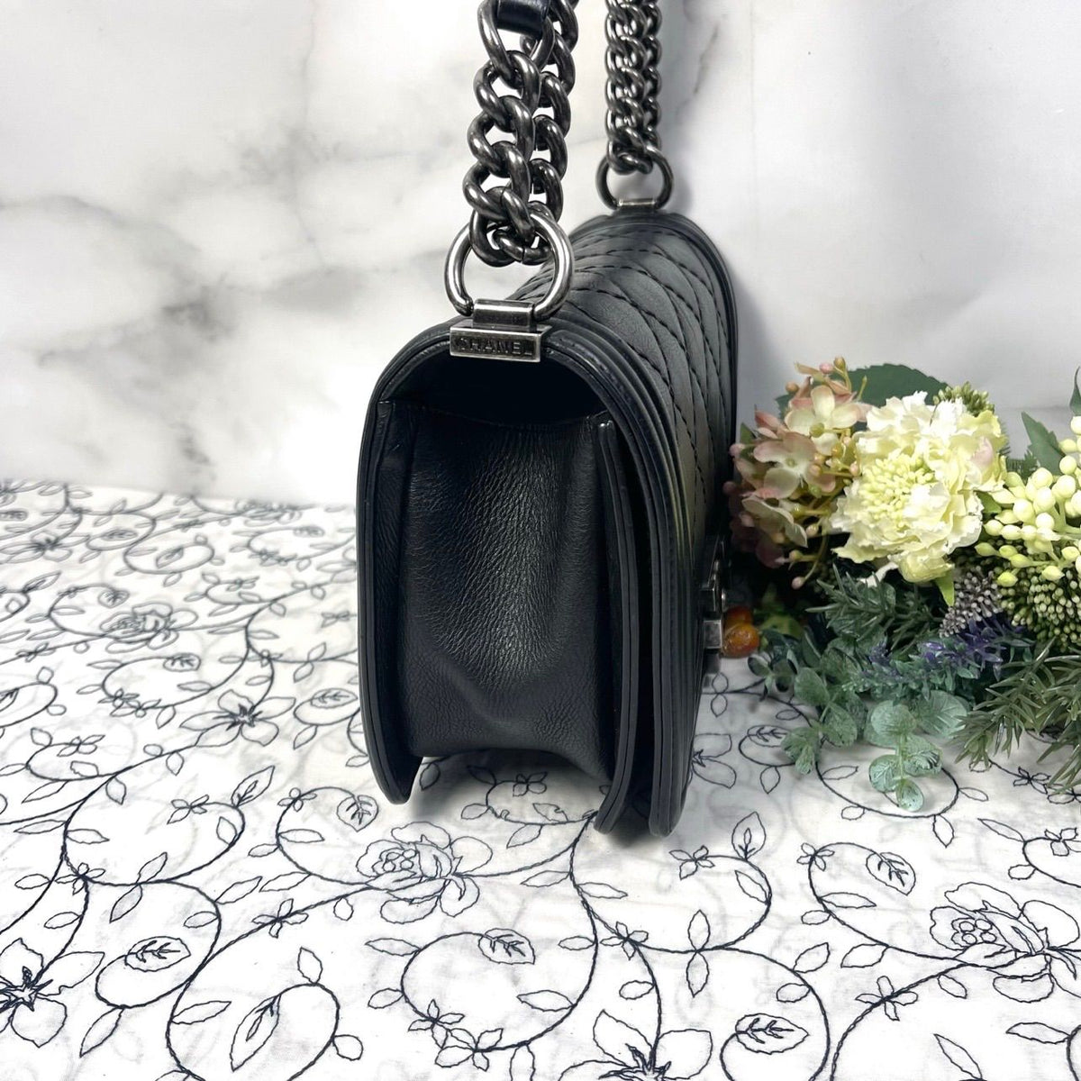 Chanel Quilted Boy Chain Shoulder Bag — view 6