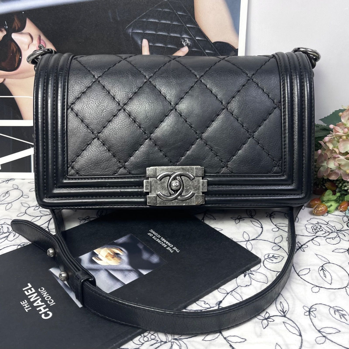 Chanel Quilted Boy Chain Shoulder Bag — view 2